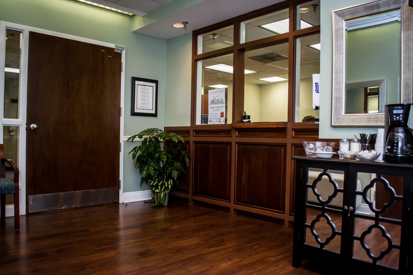 Reception and front desk at Citrin Cardiology